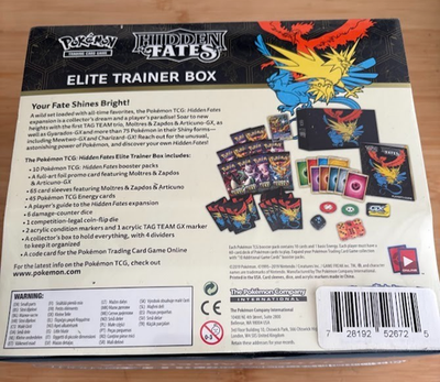 hidden fates booster box ebay Pokemon TCG Hidden Fates Elite Trainer Box SEALED NEW ETB 820650804731| eBay
