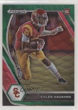 2021 Panini Prizm Draft Picks Green Wave Prizm Tyler Vaughns #160 2l4