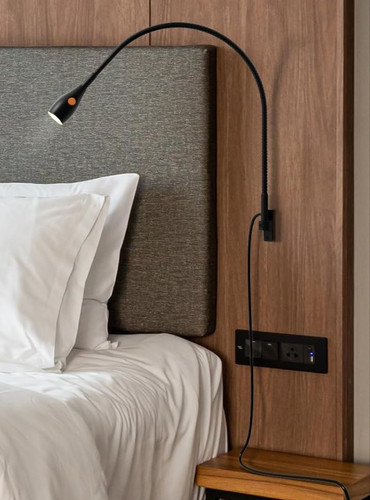 acegoo Wall / Wooden Headboard Mounted Minimalist Bedside Reading Light