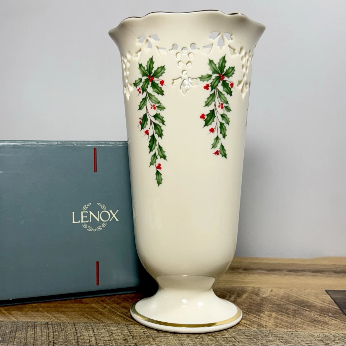 lenox christmas vase products for sale | eBay