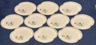 Vintage 1950’s Atomic Flower White Federal Milk Glass Snack Plates - Set of 10