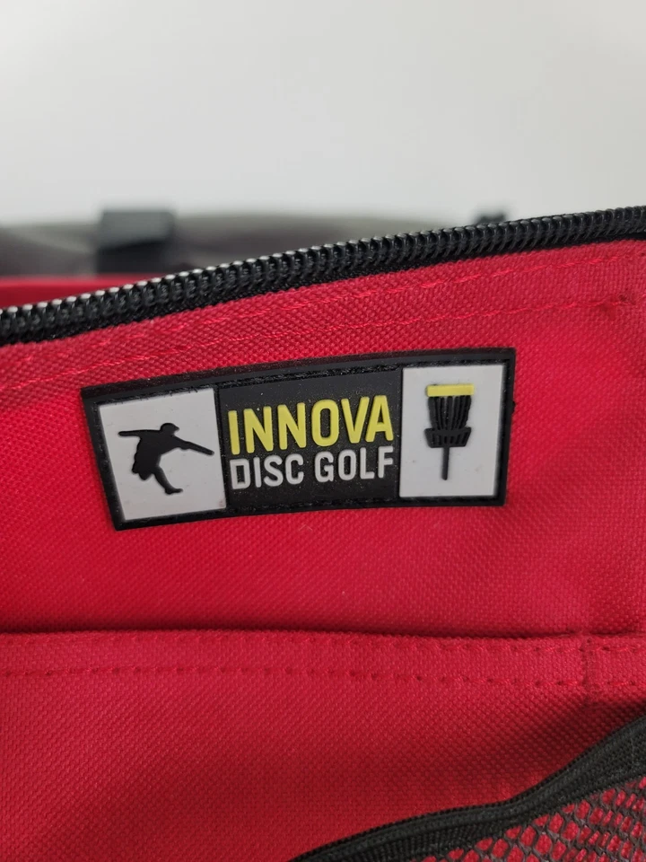 INNOVA DISC GOLF Bolso de Hombro Estuche de Inicio Soporta Hasta 10 Discos Rojo Negro Foto 4 de 4
