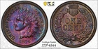 1879 BU Indian Head Cent ~ PCGS Unc Details ~ Quest Color ~ Monster Toned!
