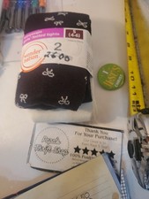 WONDER NATION GIRLS TIGHTS 2 PACK WHITE,BLACK. SIZE. S 4/6