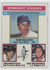 1976 Topps League Leaders Tom Seaver John Montefusco Andy Messersmith HOF fm0