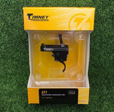Timney Weatherby Vanguard/Howa 1500 Curved Drop-In Trigger, Black - 611