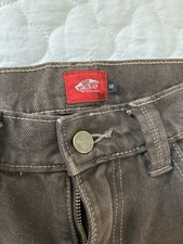 VINTAGE BROWN LEVI STRAUSS 501XX STRAIGHT LEG BUTTON FRONT WORKWEAR JEANS 32X34