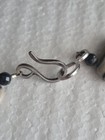 ​Vintage Black White Zebra Jasper Statement Necklace & Earrings Matching Set — photo 5