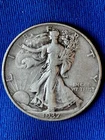 1937-D Walking Liberty Silver Half Dollar Circulated 50C Denver Mint US Coin 207