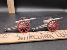 Vintage Barclay Manoil Dimestore Toy Cast Lead Cannons