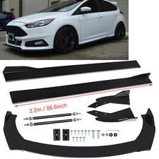 For Ford Focus Front Bumper Lip Chin Spoiler Splitter Body Kitside Skirt