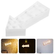 Insegna Freccia 3D Luce LED Plastica Forma Freccia Insegna Illuminata Decorazione Parete