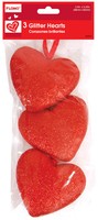 3 Pack Glitter Foam Heart With Hanging Ribbon Case Pack 72-1934616 on sale 3 Pack Glitter Foam Heart With Hanging Ribbon Case Pack 72-1934616 on sale