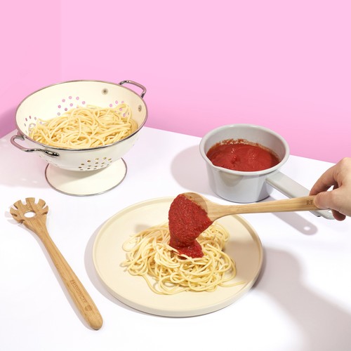 Cubiertos de espagueti de bambú Reishunger juego de 2, 32 cm - Imagen 3 de 6