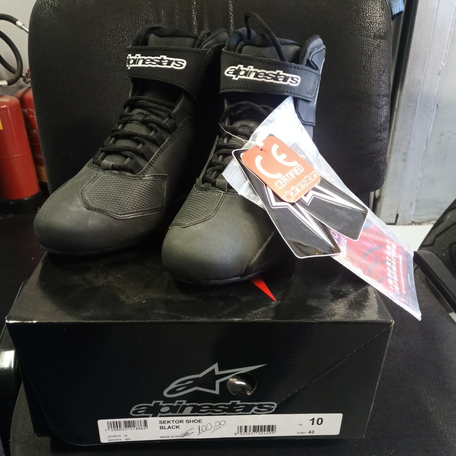 Scarpa Moto Alpinestars Sektor Black Tg 43