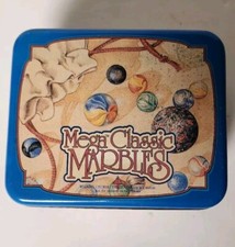 Vacor Mega Marbles Collectible Marble Tin 1.5 lbs of various patterns sizes