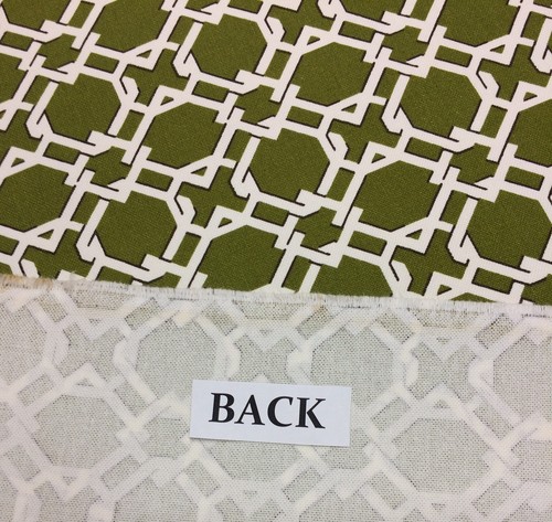LACEFIELD DESIGNS KEENLAND BASIL GREEN GEOMETRIC TRELLIS HEAVY FABRIC BTY 54"W - Picture 5 of 5