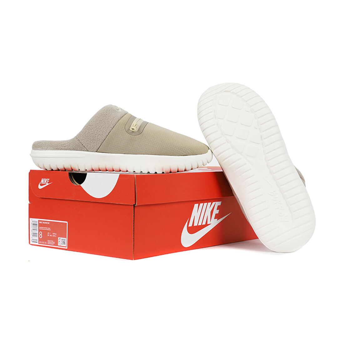 Nike Burrow Winter Padded Slippers Men's Comfort Daily Sandals Khaki  DC1456-202 | eBay
