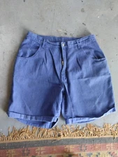 Gitano Women Jean Shorts Womens Plus 36 22W Purple High Waist Cuffed VINTAGE MOM