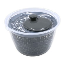 Lavainsalata 5l Insalatiera Ø 25 CM Con Manovella & Inserto Filtro Plastica Grau