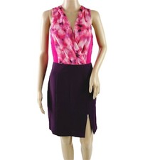 Calvin Klein Women's Floral V-Neck Sleeveless Sheath Dress Size 2