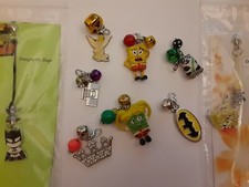 THEMED METAL ENAMEL ZIPPER PULLS/HANDBAG CHARMS - BOOM BOX, TINKERBELL, PANDA