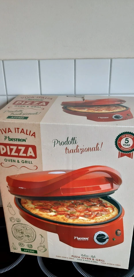 Bestron Viva Italia Pizzamaker , neu, Farbe rot