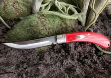 Rough Ryder Upswept Red Bow Trapper Pocket Knife RR2257 G10 Handle