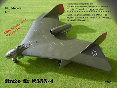 Arado AR E555-4 1/72 Bird Models Resin Conversion Kit / Resin Conversion Set