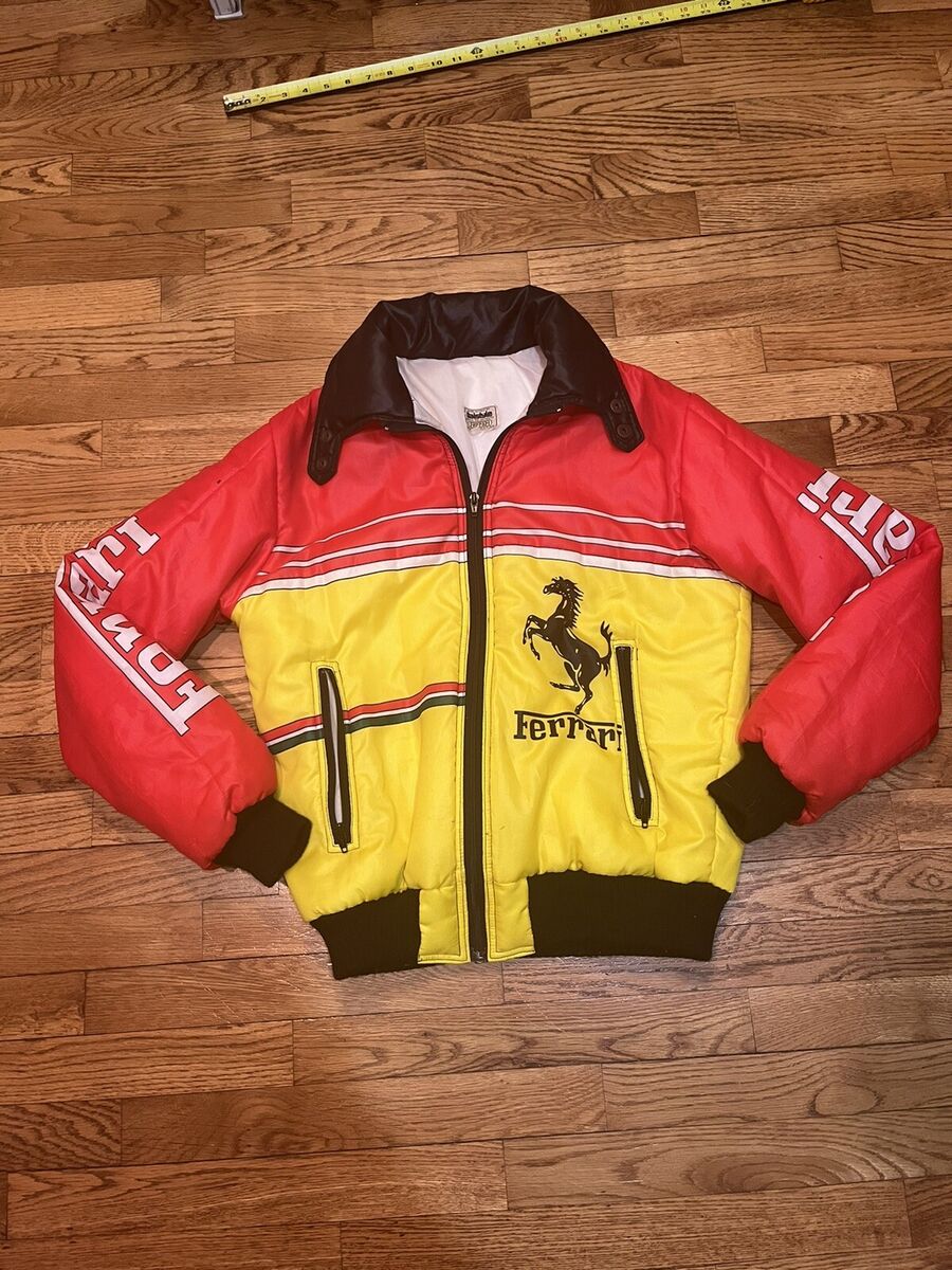Vintage 1979 Ferrari Racing Insulated Jacket ITALSTYLE Vintage 1979 Ferrari Racing Insulated Jacket ITALSTYLE