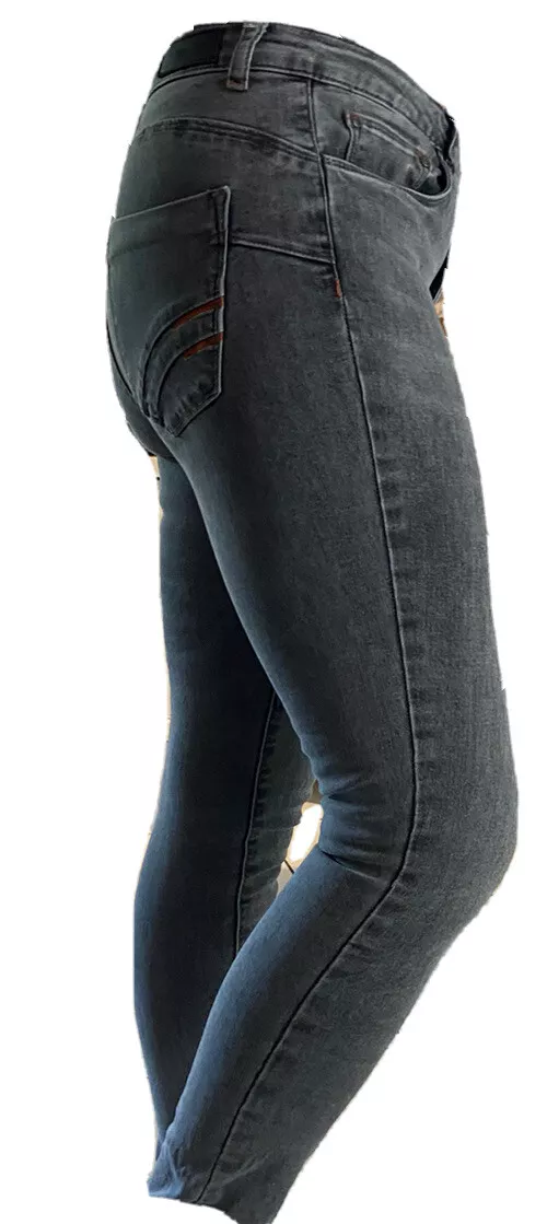 JEAN GRIS FEMME DE LA MARQUE TOXIK TAILLE L SOIT FR 40 COUPE SLIM