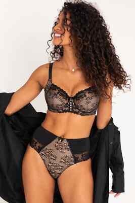 Pour Moi 3834 Sirens Slip Sofia Spitze bestickt schwarz tiefer Slip