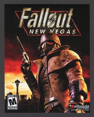 Fallout New Vegas Xbox 360 One PC PS3 PS4 PS5 PC Game Small Art Print Poster
