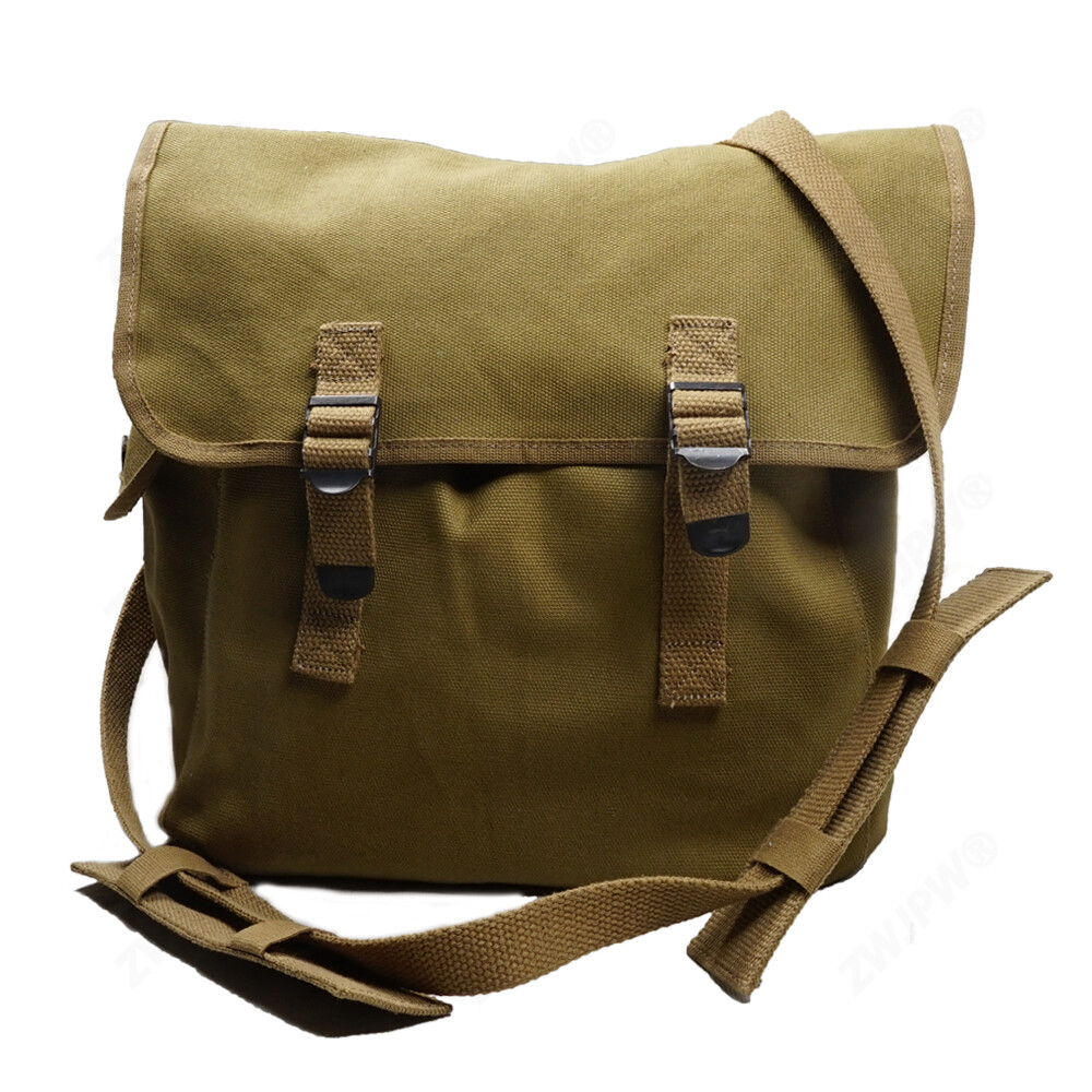 WWII USMC Field Pack Shoulder Bag Pouch Canvas Khaki | eBay