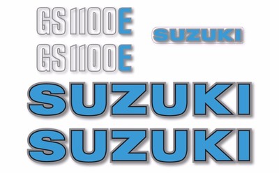 1983 Suzuki GS1100E - Blue model - Decal set