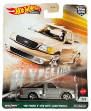 Modelo de coche Hot Wheels '99 Ford F150 SVT Lightning 1/5 Hyper Hauler Culture 1:64