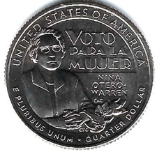 2022-S San Francisco B/Uncirculated American Women Nina Otero-Warren 25 Cents