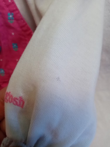 12 Months Vintage Girls OshKosh B'gosh Overalls Pink *Blue Daisies* - Picture 6 of 20