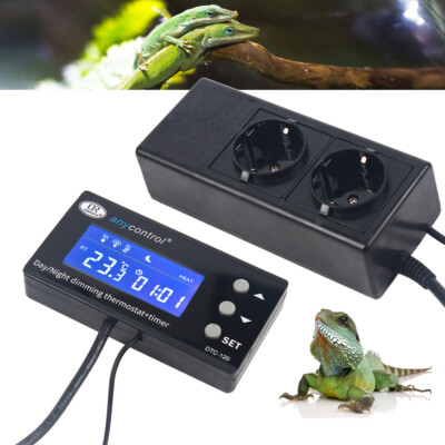 NEU Digital LCD Temperaturregler Thermo Thermostat für Aquarium Reptil Terrarium