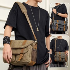 Waterproof Retro Canvas Camera Bag Photography Package DSLR Shoulder Sling Case