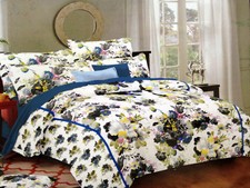 New Sealed Queen Size Fitted Bed Sheets 2 Pillowcase 100 Cotton 1200 count
