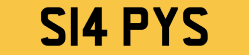 Slap Slapped Slaps YS Private number plate personal UK car registration S14 PYS - Picture 1 of 4