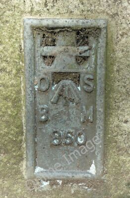 Foto 6x4 Unterputz Halterung Benchmark auf High Royd Bridge, Sowerby Bridge Ben c2010