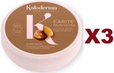 3PCS KALODERMA HAND CREAM SHEA NUTRITIOUS 150ML REGENERATES AND NOURISHES INSTANTLY