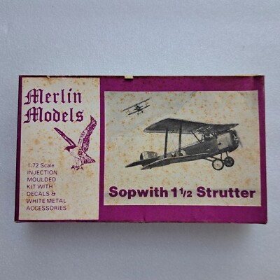 Merlin Models 1/72 WW1 RFC British SOPWITH STRUTTER White Metal Decal Model Kit 