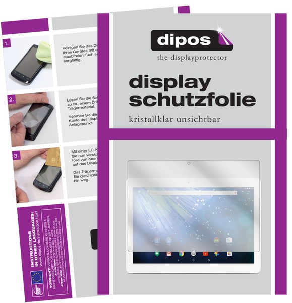 2X Schutzfolie FüR Trekstor Surftab Breeze 10.1 Quad 3G Klar Displayschutzfolie-image