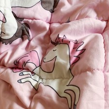 HAOWANER Kids Weighted Blanket 5lbs Unicorns 36" x 48" Pink Soft Cozy Calming