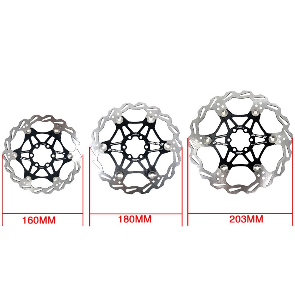 ZOOM Bike Brake Disc Rotor CNC Engraved Oxidation Treatment Stable