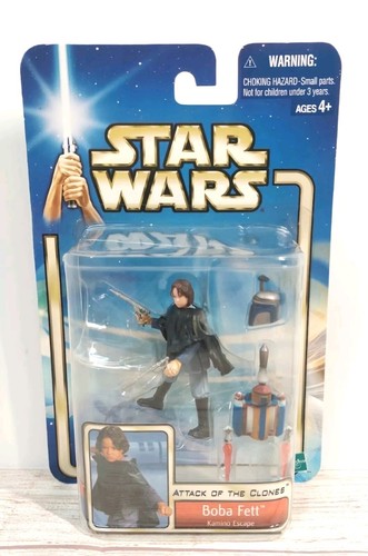 Figura de acción Hasbro Star Wars Attack of the Clones Boba Fett Kamino Escape 2002