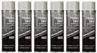 Transtar 4603 2 in 1 Primer Gray Aerosol - FREE SHIPPING!! (6 Pack)